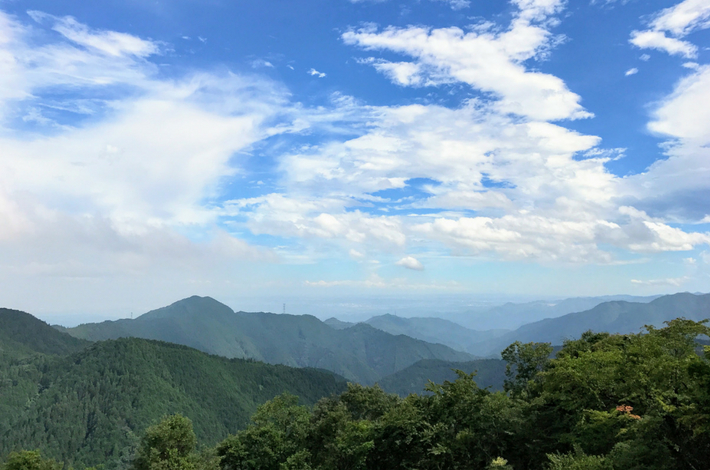 御岳山　長男平展望台からの景色
